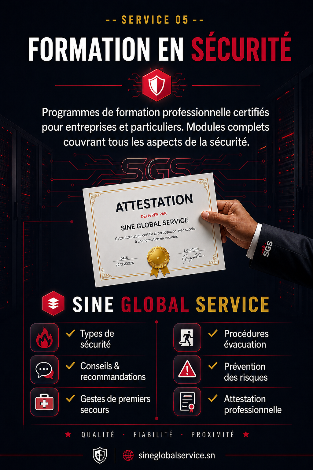 Formation en Sécurité — Sitor Ndour